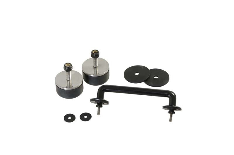 Kentrol 97-14 Jeep Wrangler TJ/JK Windshield Tie Down Kit - Powdercoat Black 50503 50503 Photo - Primary