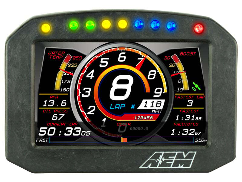 AEM CD-5G Carbon Flush Digital Dash Display w/ Internal 20Hz GPS & Antenna 30-5602F 30-5602F Photo - out of package