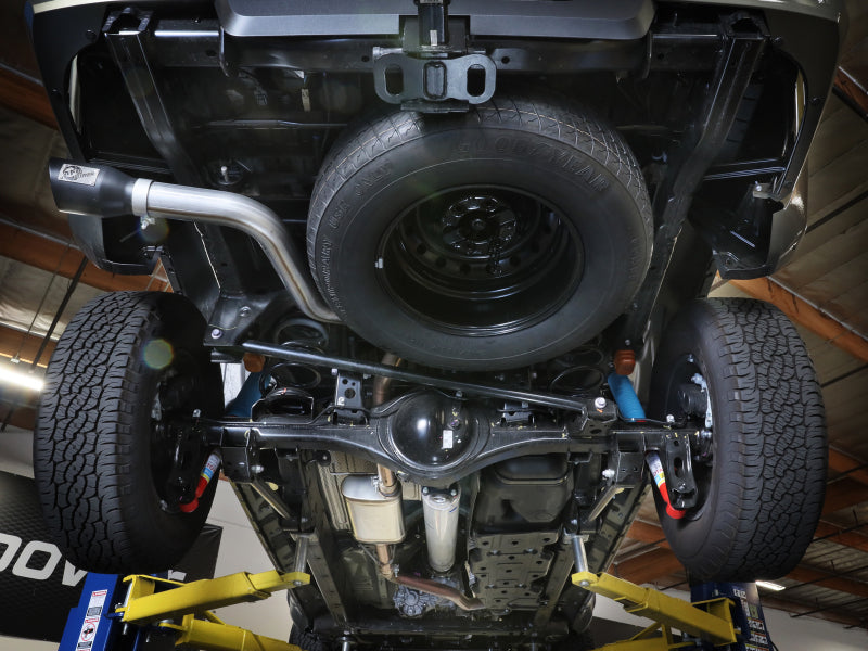 aFe 2024 Toyota Tacoma L4 2.4L Apollo Series 2.5-3in 409 SS Steel Cat-Back Exhaust w/Black Tips 49-46071-B 49-46071-B Photo - Mounted