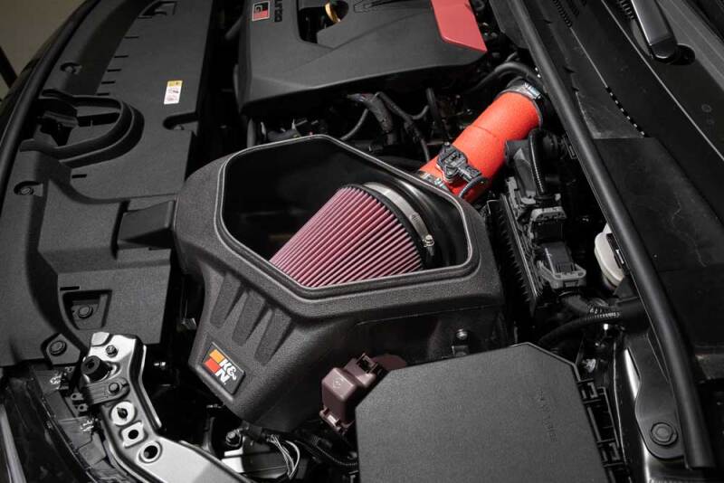 K&N Engineering K&N 2023+ Toyota GR Corolla L3 1.6L Typhoon Performance Air Intake System 69-8625TWR 69-8625TWR Photo - Mounted