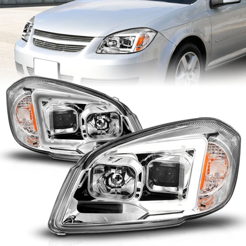 ANZO 05-10 Chevrolet Cobalt / 07-10 Pontiac G5 LED Projector Headlights Black Housing 121576 121576 Photo - Primary