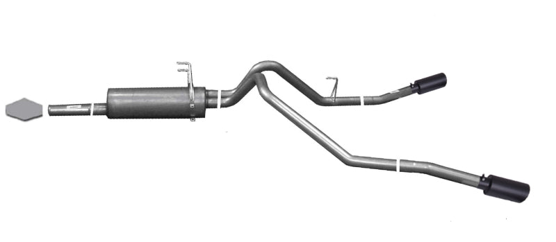 Gibson 03-06 Toyota Tundra SR5 4.7L 2.5in Cat-Back Dual Extreme Exhaust - Black Elite 67500B 67500B Photo - Primary