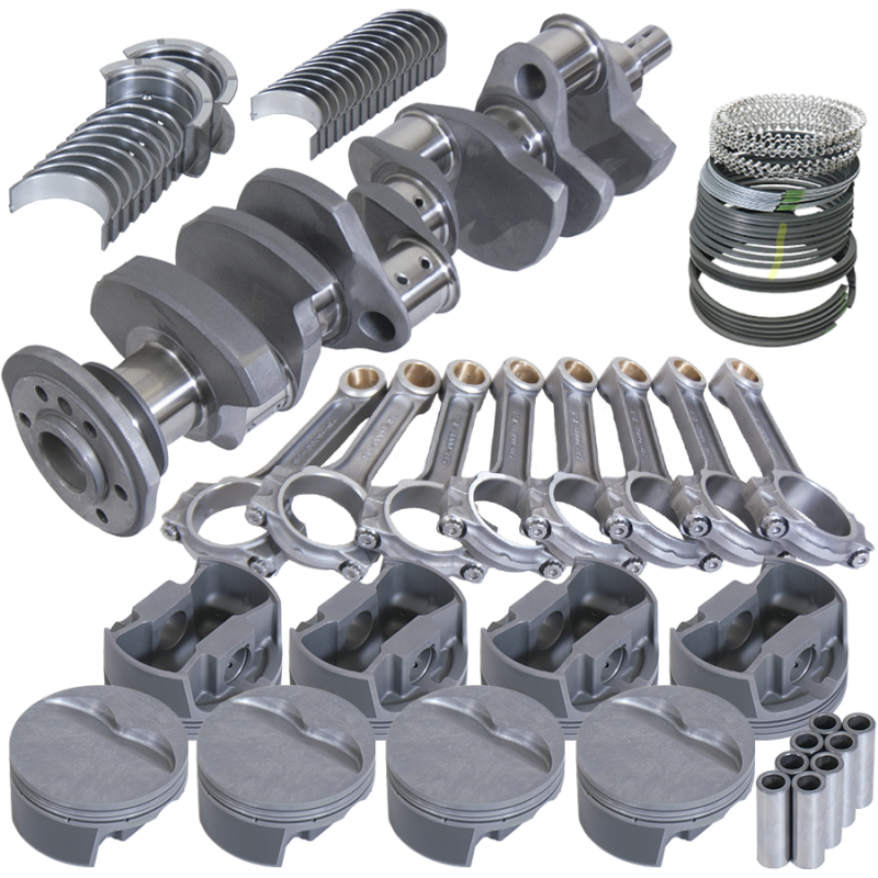 Eagle Chevy Pro Street 384 Rotating Assembly 4140 Crankshaft w/ 4340 I Beam Rods & Flat Top Pist 62011040 62011040 Photo - Primary