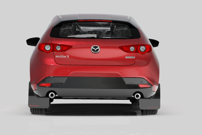 Rally Armor 2019+ Mazda3 GT Sport Hatch UR White Mud Flap w/ Black Logo MF61-UR-WH/BLK MF61-UR-WH/BLK User 2