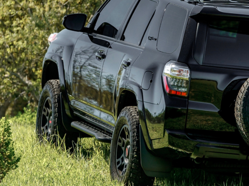 Cali Raised LED Cali Raised 10-24 Toyota 4Runner Step Ed Bolt On Rock Sliders - Kick Out/BedLiner Filler Plate/Pwdr CR2892 CR2892 Photo - Primary