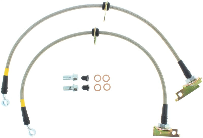 StopTech 11-15 Honda CR-Z / 09-14 Honda Fit Stainless Steel Front Brake Lines 950.40018 950.40018 Photo - Unmounted