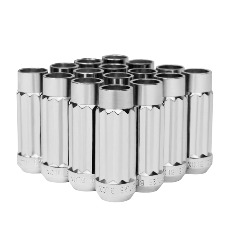 BLOX Racing 12-Sided P17 Tuner Lug Nuts 12x1.25 - Chrome Steel - Set of 16 BXAC-00144-CH BXAC-00144-CH User 1
