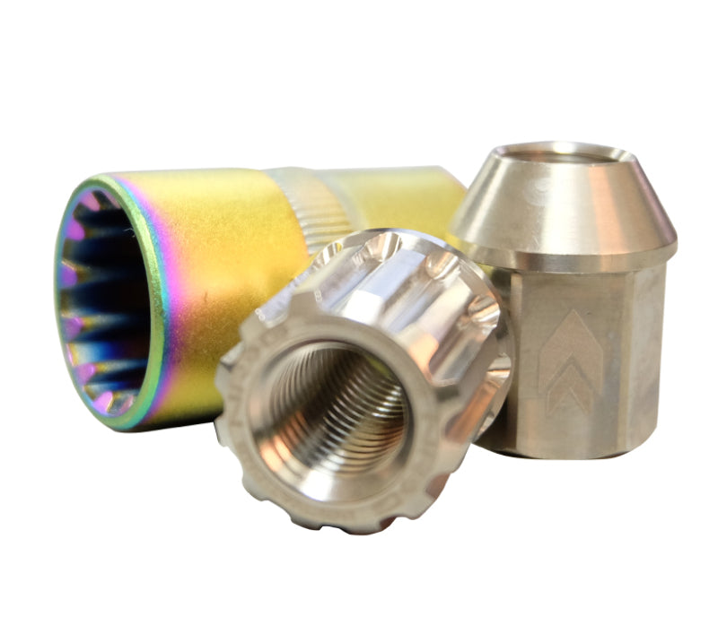 NRG M12 X 1.5 Titanium Silver Lug Nut Set 21 Pc / Lock Key Socket LN-T200SL-21 Photo - Primary