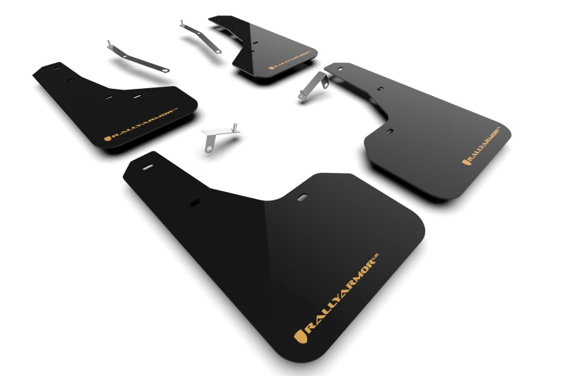 Rally Armor 2022 Subaru Forester (Incl. Wilderness) Black UR Mud Flap w/ Wild Orange Logo MF82-UR-BLK/WOR MF82-UR-BLK/WOR Photo - Primary