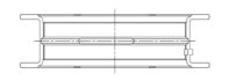 ACL Ford V8 351M-351W-400 Race Series Engine Crankshaft Main Bearing Set 5M1432H-01 5M1432H-01 Technical Drawing