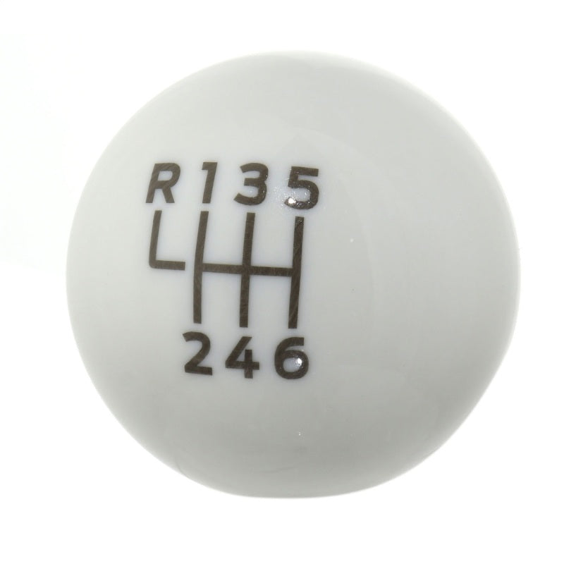 Ford Racing 15-19 Ford Mustang EcoBoost / GT w/ 6-Speed Manual Transmission Bullitt White Shift Knob M-7213-M8B M-7213-M8B Photo - Unmounted