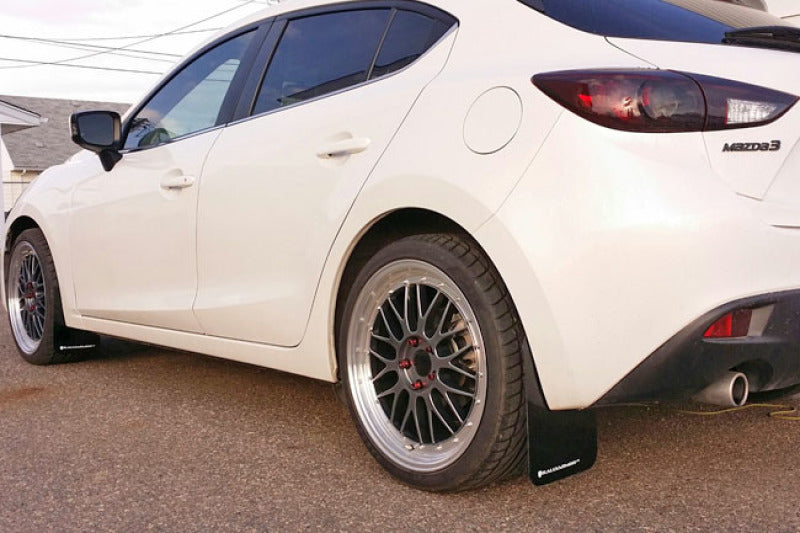 Rally Armor 2014+ Mazda3/Mazdaspeed3 UR Black Mud Flap w/ White Logo MF31-UR-BLK/WH User 3