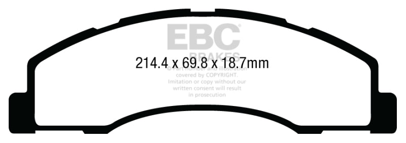 EBC 08-14 Ford Econoline E150 4.6L Orangestuff Front Brake Pads ED93004 ED93004 Photo - Primary