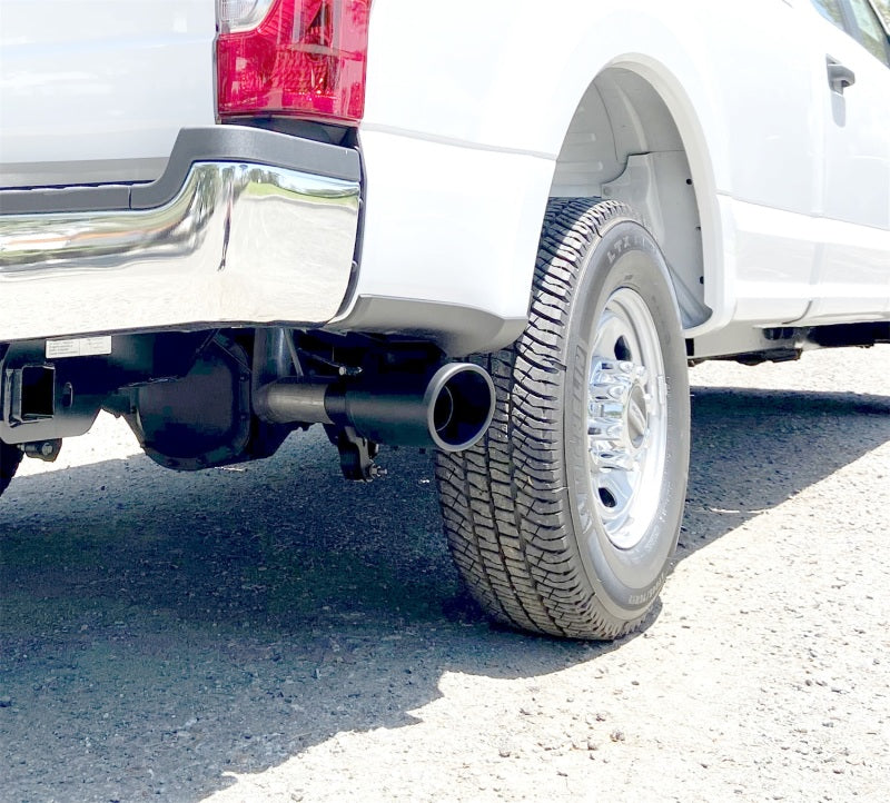 Gibson 20-21 Ford F250/F350 7.3L 3in Cat-Back Single Exhaust System Stainless - Black Elite 619909B 619909B Photo - Mounted