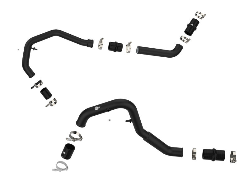 aFe Bladerunner Intercooler Hot Charge Pipe Black 2-2.5in 2021+ Ford F-150 V6-2.7L (tt) 46-20478-B 46-20478-B Photo - Unmounted