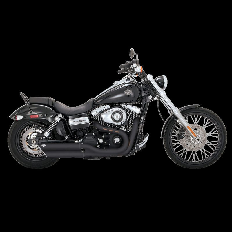 Vance and Hines 3-In Twin Slash Slip-Ons Blk 46845
