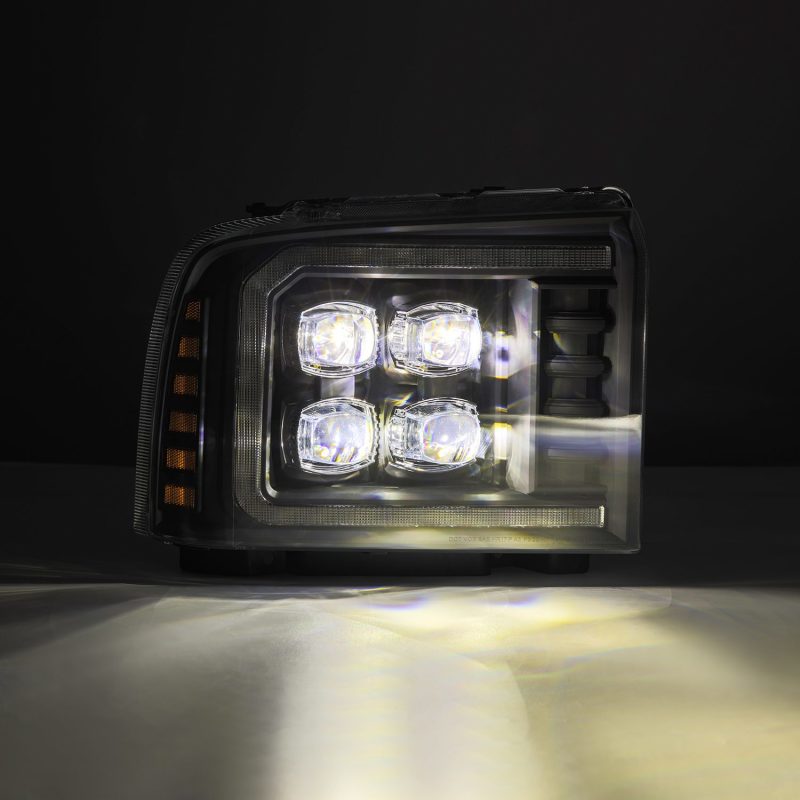 AlphaRex 05-07 Ford F250/350/450/550 Super Duty NOVA LED Proj HL Blk w/Actv Light & Seq Sig + SB DRL 880319 880319 User 4
