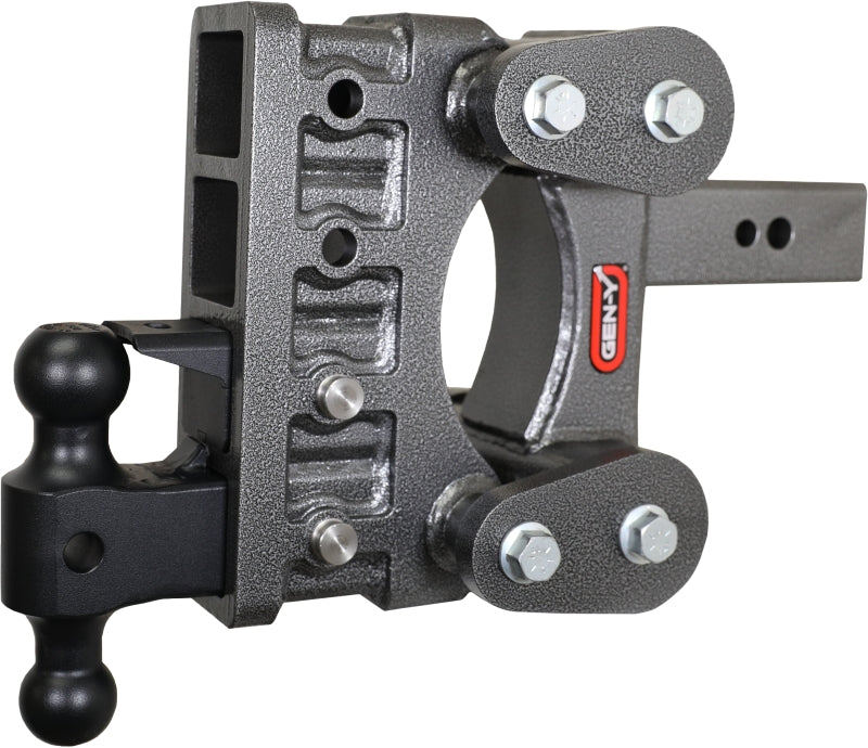GEN-Y Hitch Gen-Y The Boss Torsion-Flex 2.5in Shank 6in Drop 3500lb Hitch w/GH-0161 Dual-Ball/Pintle Lock GH-2124 GH-2124 Photo - Primary