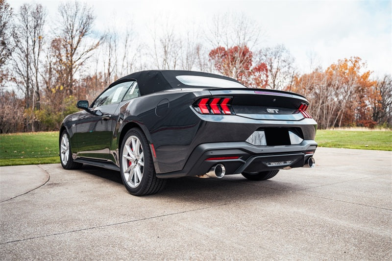 CORSA Performance Corsa 24 Ford Mustang GT Conv. Xtreme Cat-Back Ex. Sys. 3.0in Dual Rear Ex w/4.5in Straight Cut Tips 21271 21271 Photo - Mounted