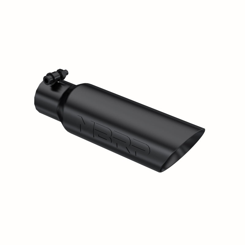 MBRP Universal Tip 3.5 O.D. Dual Wall Angled 2.5 inlet 12 length T5106BLK Photo - Primary
