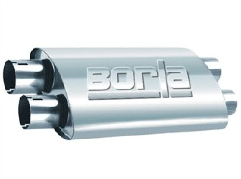 Borla Universal ProXS Muffler - Oval Dual/Dual Inlet/Outlet 2.5in Tubing 19inx4inx9.5in Case 400493 400493 Photo - Primary