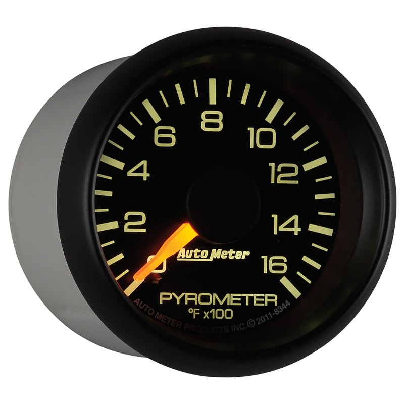 Autometer Gauge, Pyrometer (Egt), 2 1/16", 1600 Deg. F, Stepper Motor, Gm Factor 8344 User 6