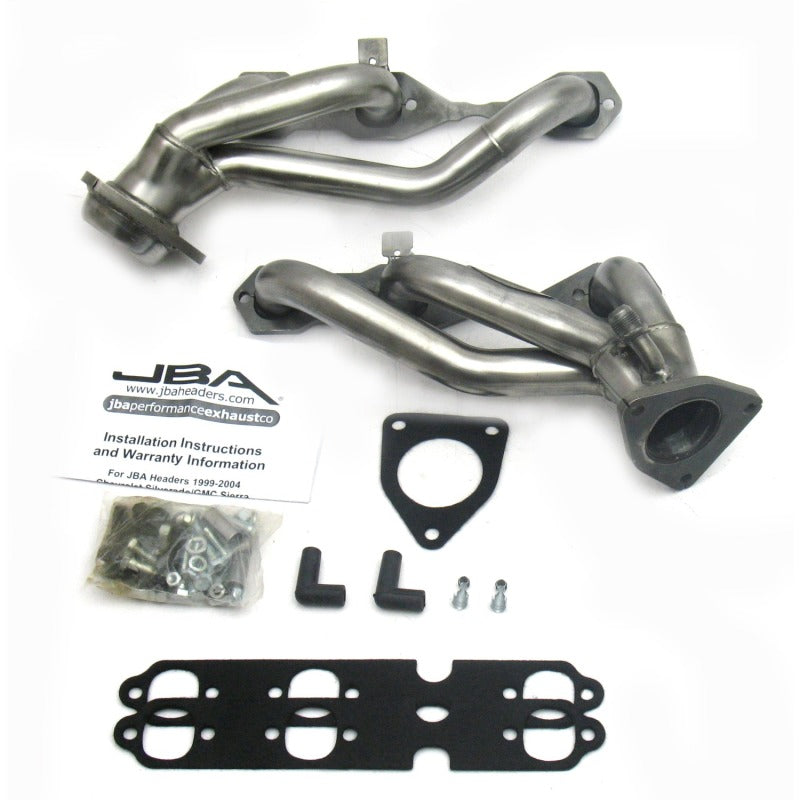 JBA 99-02 GM Truck 4.3L V6 w/o A.I.R. Injection 1-1/2in Primary Raw 409SS Cat4Ward Header 1842S-2 1842S-2 Photo - Primary