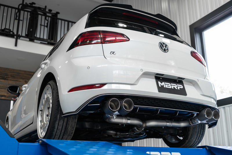 MBRP 15-19 VW Golf R MK7/MK7.5 3in T304 Cat Back Exhaust w/ Carbon Fiber Tips S46033CF S46033CF Photo - out of package