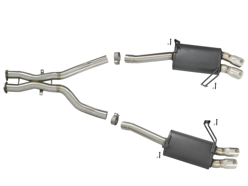 aFe MACH Force-Xp 2-1/2 in 304 Stainless Steel Cat-Back Exhaust w/Polished 49-36339-P Photo - Unmounted