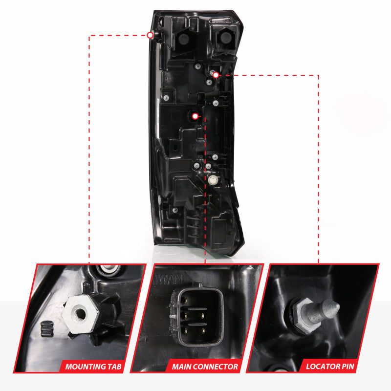 ANZO 22-24 Toyota Tundra Z-Series Full LED Tail Lights Smoke Lens Init/SeqSig- Pair 311455X 311455X User 1