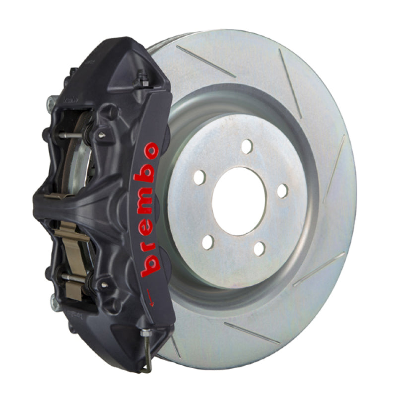 Brembo 05-14 Mustang GT Excl non-ABS Fr GTS BBK 6Pis Cast 355x32 1pc Rotor Slotted Type1-Black HA 1M5.8001AS 1M5.8001AS Photo - Primary