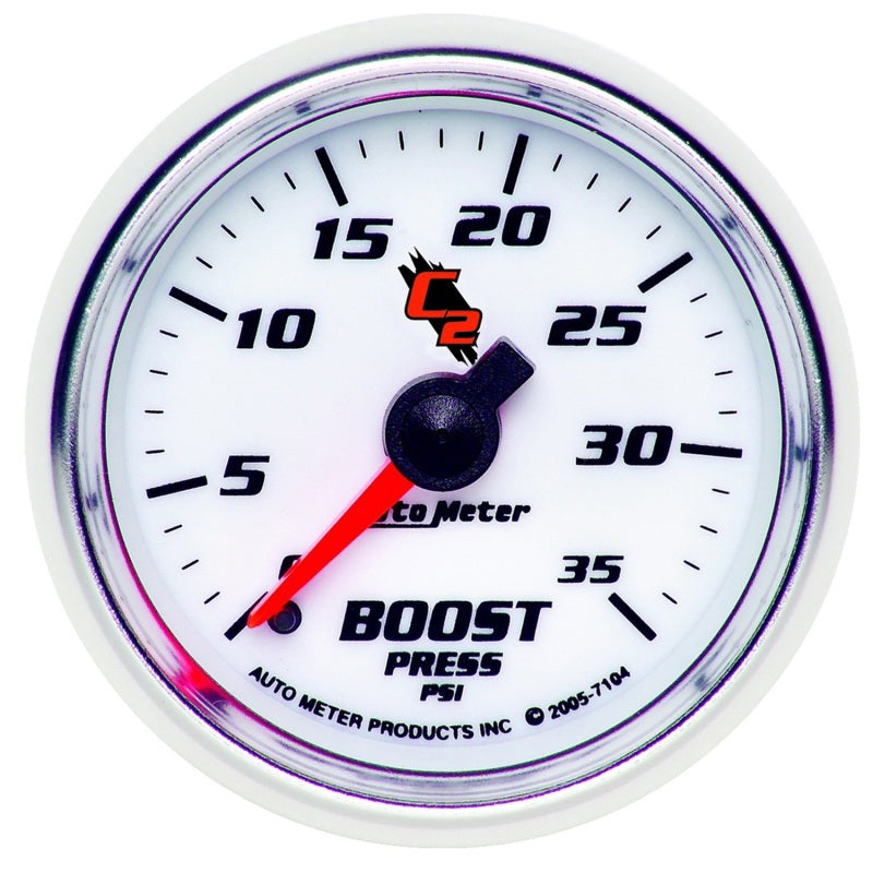 Autometer Gauge, Boost, 2 1/16", 35Psi, Mechanical, C2 7104 Photo - Primary