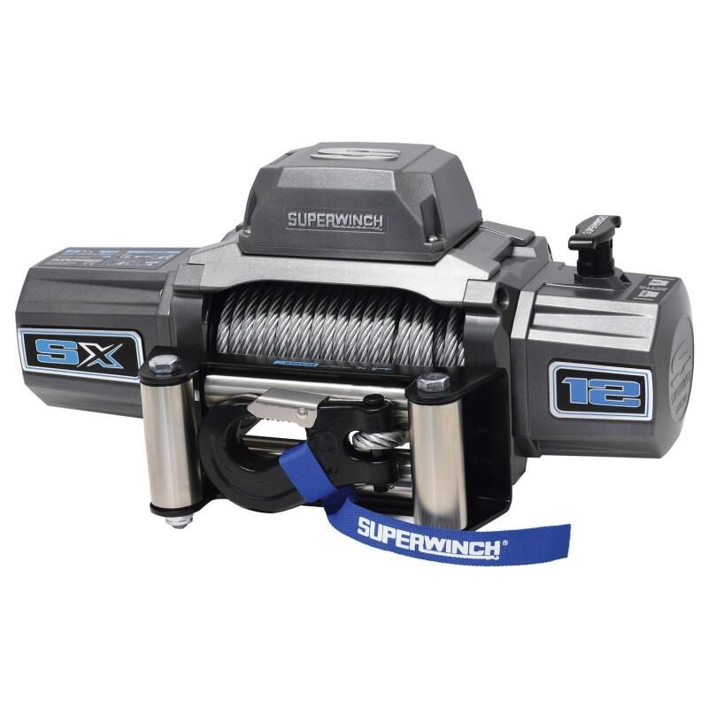 Superwinch 12000 LBS 12 VDC 3/8in x 85ft Wire Rope SX 12000 Winch - Graphite 1712200 1712200 Photo - out of package