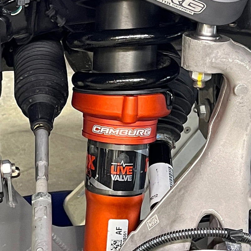 Camburg Ford Raptor 21-23 1in Front Spring Preload Spacer Kit (Fox Orange) CAM-110265-ORG CAM-110265-ORG Photo - Mounted
