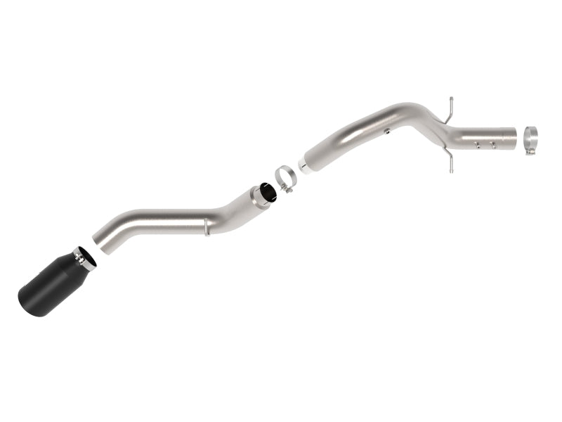 aFe Large Bore-HD 5in 409SS DPF-Back Exhaust System w/Blk Tip 24-25 GM Diesel Trucks V8-6.6L(td) L5P 49-44147-B 49-44147-B Photo - Unmounted
