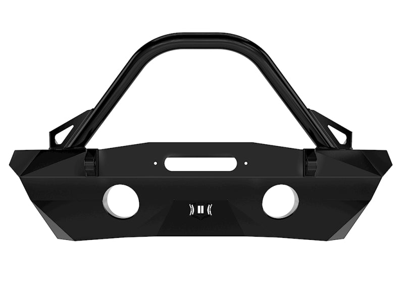 ICON 07-18 Jeep Wrangler JK Pro Series Front Bumper Rec Winch Mount w/Bar/Tabs 25215 25215 Photo - Unmounted