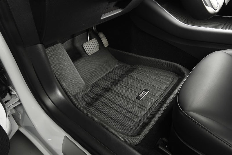 3D MAXpider 2020-2022 Tesla Model 3 Elitect 1st & 2nd Row Floormats - Black E1TL02601809 E1TL02601809 Photo - Mounted