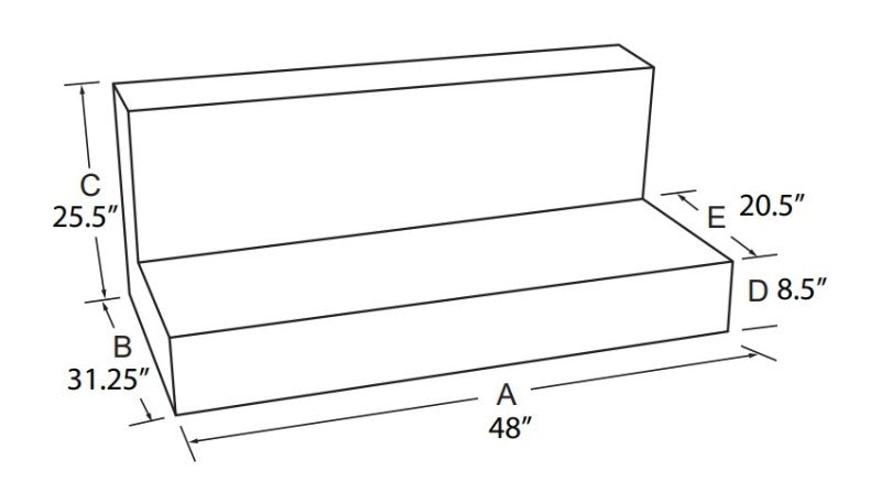 Tradesman Aluminum L-Shape Liquid Storage Tank (80 Gallon Capacity) - Brite 3280 3280 User 1
