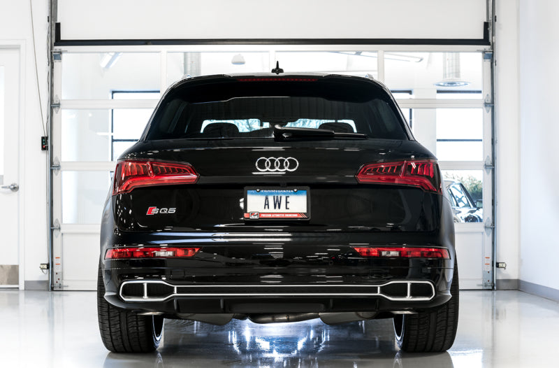 AWE Tuning Audi B9 SQ5 Non-Resonated Touring Edition Cat-Back Exhaust - No Tips (Turn Downs) 3020-31022 3020-31022 Photo - Mounted