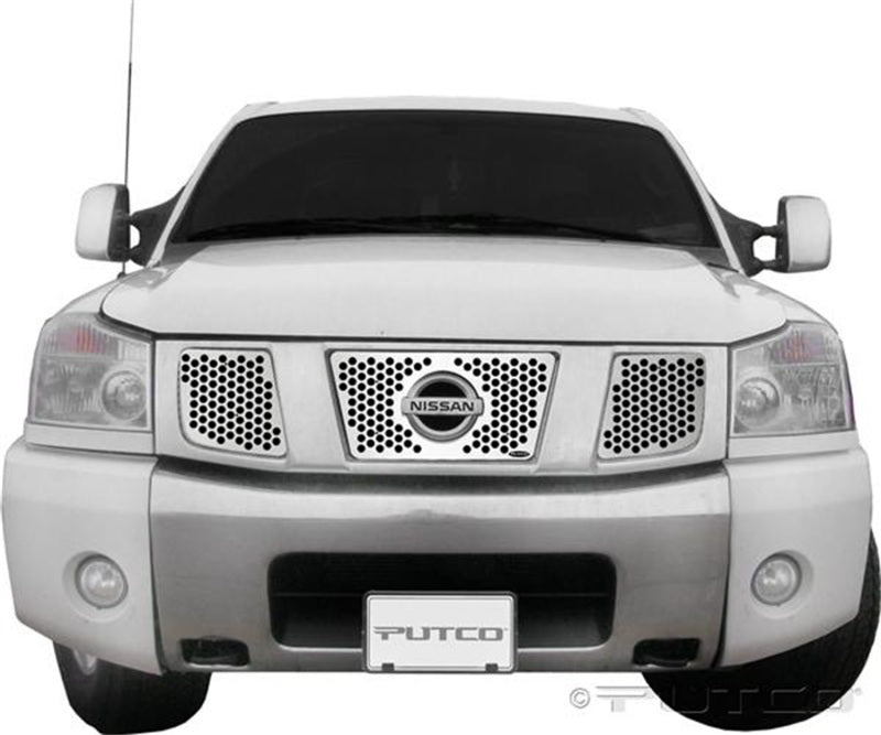 Putco 04-07 Nissan Titan / Armada Punch Stainless Steel Grilles 84127 84127 Photo - Primary