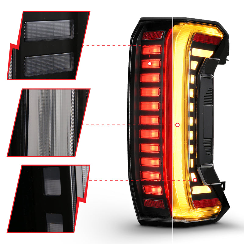 ANZO 22-24 Toyota Tundra (Does Not Fit LED Seq. Models) Z-Series Full LED Tail Lights - Pair 311454X 311454X User 1