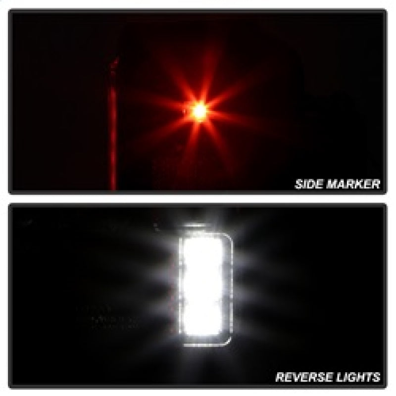 Spyder 07-16 Jeep Wrangler Version 2 Light Bar LED Tail Lights - Black (ALT-YD-JWA07V2-LBLED-BK) 5084774 5084774 Photo - Unmounted