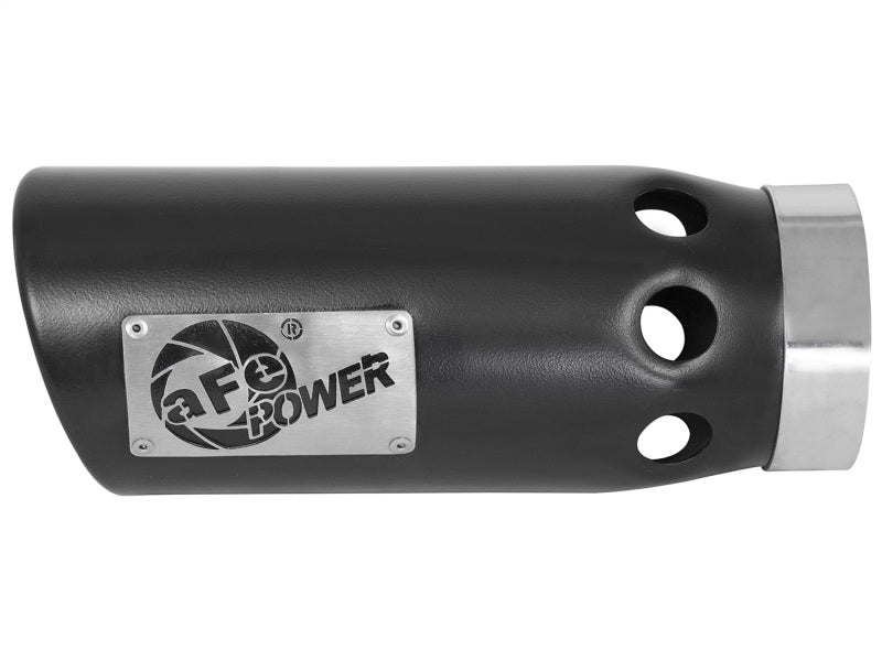aFe Black Mach Force-Xp 4" Intercooled Exhaust Tip 4" In x 5" Out x 12" L 49T40502-B121 Photo - Primary