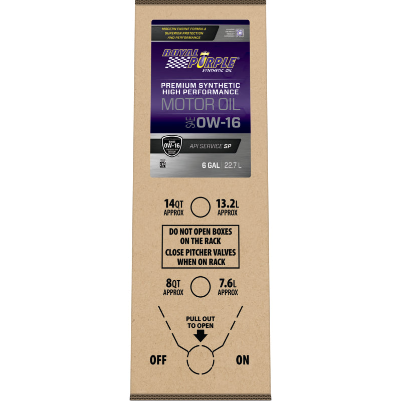 Royal Purple High Performance Ultra-Low Viscosity 0W-16 Motor Oil - 6 Gallon Bag-In-Box 60016 60016 User 1