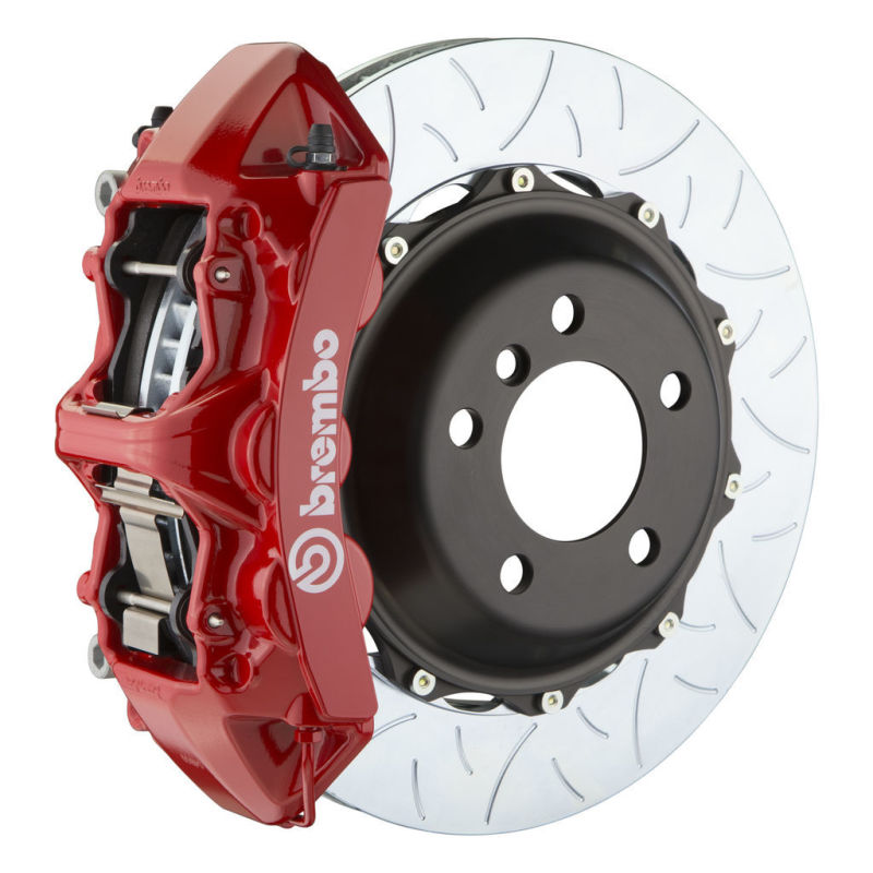 Brembo 05-14 Mustang GT Excl non-ABS Equipped Fr GT BBK 6Pist Cast 380x32 2pc Rtr Slot Type3-Red 1M3.9030A2 1M3.9030A2 Photo - Primary