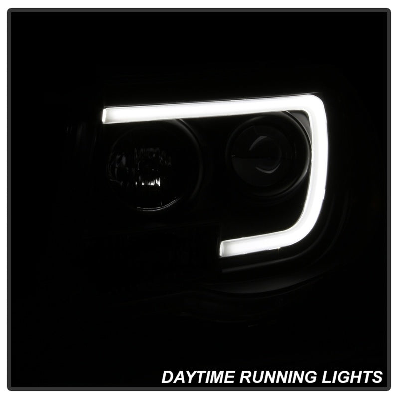 Spyder 05-11 Toyota Tacoma Ver 2 Proj Headlights - Light Bar DRL - Black Smoke PRO-YD-TT05V2-LB-BSM 5085771 5085771 Photo - Unmounted