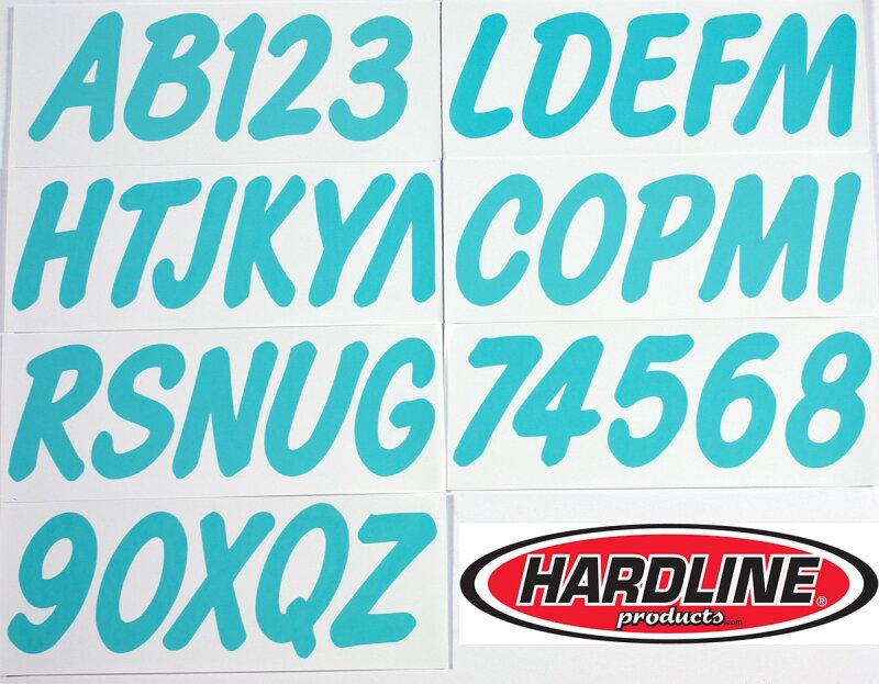 Hardline Boat Lettering Registration Kit 3 in. - 400 Mint Solid MNT400EC MNT400EC Photo - Primary
