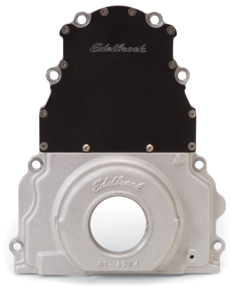 Edelbrock Timing Cover 1997-04 for GM Gen 3, LS-Series 2-Piece 4254 Photo - Primary