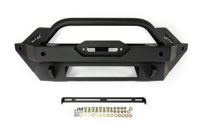 DV8 Offroad 2021+ Ford Bronco Modular Front Bumper Winch Capable w/ Auxiliary Light Mounts FBBR-02 FBBR-02 Photo - Unmounted