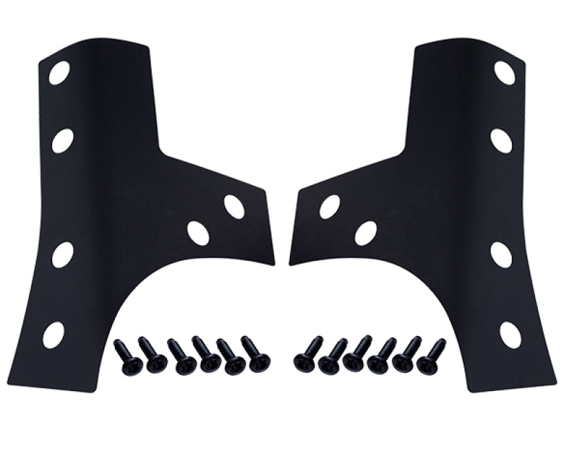 Kentrol 07-18 Jeep Wrangler JK Windshield Support Overlays Pair - Textured Black 80074 80074 Photo - Primary